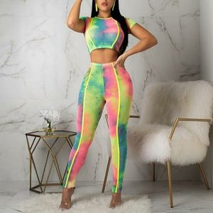 Multi color legging set